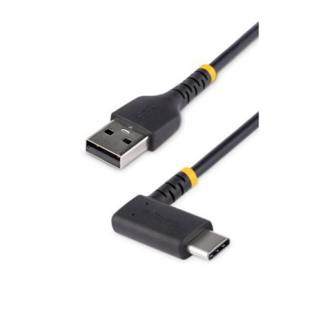 Startech Cavo da USB-A a USB-C a 90 da 15 cm - Cavetto di Ricarica Veloce USB Tipo C per uso intensivo - Cavo Dati da USB 2.0 T