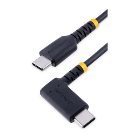 Startech Cavo di Ricarica USB-C a 90 da 15cm - Cavetto di Ricarica Veloce USB Tipo-C per uso intensivo - Cavo Dati USB 2.0 Type