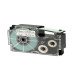 Nastro - 12 mm x 8 mt - nero/ trasparente - Casio