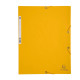 Cartellina con elastico - cartoncino lustrè - 3 lembi - 400 gr - 24x32 cm - giallo - Exacompta