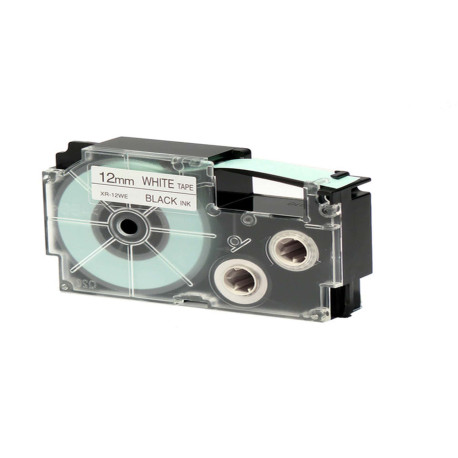Nastro - 12 mm x 8 mt - nero/bianco - Casio