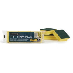 SPUGNA ABRASIVA Nettina Plus SAGOMATA 3 pezzi