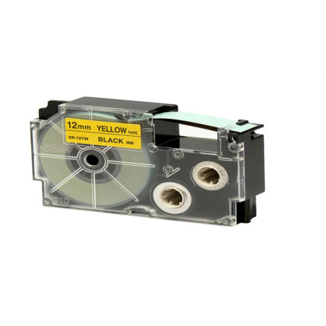 Nastro - 12 mm x 8 mt - nero/giallo - Casio