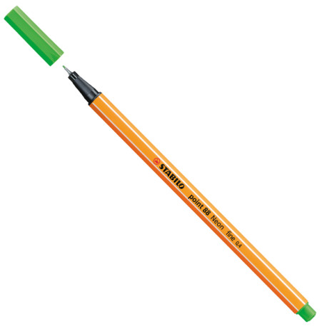 Fineliner Point 88  - tratto 0,4 mm - verde fluo 033 - Stabilo