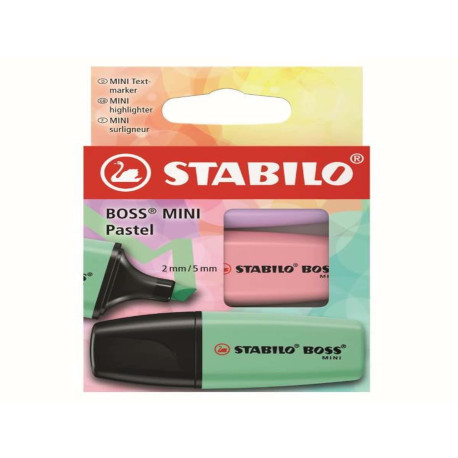 Stabilo BOSS MINI PASTEL - 3 PEZZI