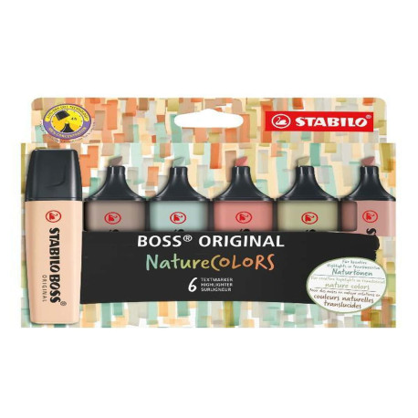 STABILO BOSS ORIGINAL NatureCOLORS 6pcs. wallet