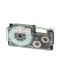 Nastro - 6 mm x 8 mt  - nero/bianco - Casio