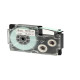 Nastro - 9 mm x 8 mt - nero/ bianco - Casio