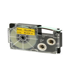 Nastro - 9 mm x 8 mt - nero/giallo - Casio