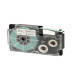 Nastro - 9 mm x 8 mt - nero/trasparente - Casio