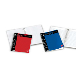 Blocco Liberty Block spiralato - 22x29,7cm - 4 fori - microperforato - 70 gr - 80 fg - 5 mm - Pigna
