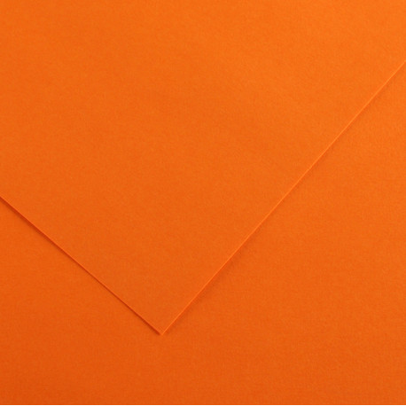Foglio Colorline - 70x100 cm - 220 gr - arancione - Canson