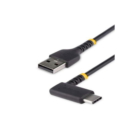 Startech Cavo da USB-A a USB-C a 90 da 15 cm - Cavetto di Ricarica Veloce USB Tipo C per uso intensivo - Cavo Dati da USB 2.0 T