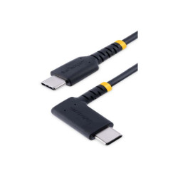 Startech Cavo di Ricarica USB-C a 90 da 15cm - Cavetto di Ricarica Veloce USB Tipo-C per uso intensivo - Cavo Dati USB 2.0 Type
