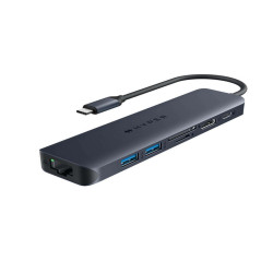 Targus HD4003GL, USB tipo-C, 100 W, 10,100,1000 Mbit/s, IEEE 802.3, IEEE 802.3ab, IEEE 802.3u, Blu, MicroSD (TransFlash), SD