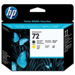 Testina di stampa HP 72 nero opaco e giallo