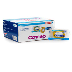 Nastro adesivo - confezionato singolarmente - 15 mm x 33 m - cellophane - trasparente - Comet