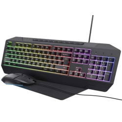 Tastiere e mouse - GXT 791 SET TASTIERA + MOUSE + MOUSEPAD GAMING 3-IN-1 - LAYOUT ITALIANO - NERO