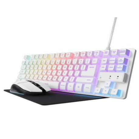 Tastiere e mouse - GXT 794 SET TASTIERA + MOUSE + MOUSEPAD GAMING 3-IN-1 - LAYOUT ITALIANO - BIANCO IT
