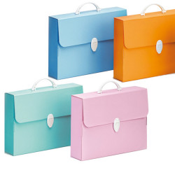 Valigetta Polionda Every Line Pastel - 36,5x56,5 cm - dorso 5,5 cm - Favorit