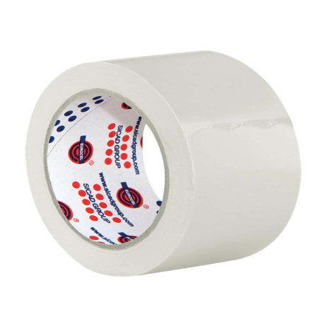 Nastro adesivo 330 - 5 cm x 66 m - PVC - bianco - Eurocel