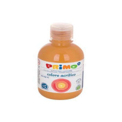 Tempera arancio acrilica in bottiglia da 300g