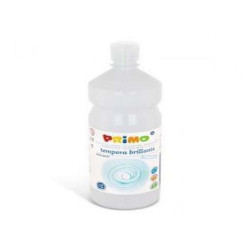 Tempera BIANCA brillante primi passi in bottiglia 500ml