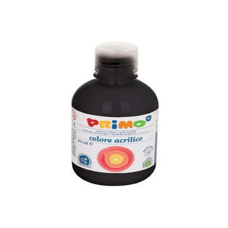 Tempera nero acrilica in bottiglia da 300g