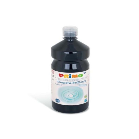 Tempera NERO brillante primi passi in bottiglia 1000ml