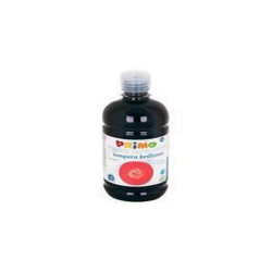 Tempera NERO brillante primi passi in bottiglia 500ml