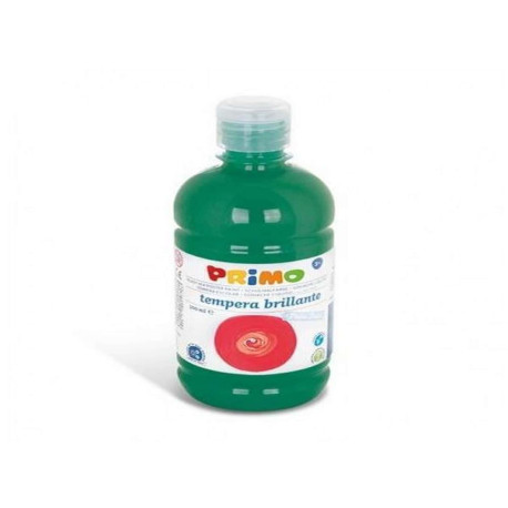 Tempera VERDE SCURO brillante primi passi in bottiglia 500ml