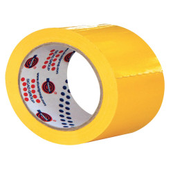 Nastro adesivo 350 - 5 cm x 66 m - PVC - giallo - Eurocel