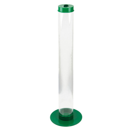 Contenitore da terra per batterie esauste - 27x100 cm - 10 L - trasparente - Medial