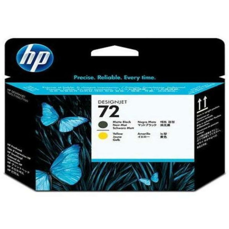 Testina di stampa HP 72 nero opaco e giallo