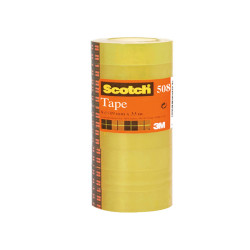 Nastro adesivo 508 - 15 mm x 10 m - PP - trasparente - Scotch - torre 10 rotoli