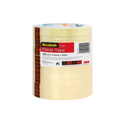 Nastro adesivo 508 - 15 mm x 66 m - PP - trasparente - Scotch - torre 10 rotoli
