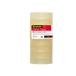 Nastro adesivo 508 - 19 mm x 33 m - PP - trasparente - Scotch - torre 8 rotoli