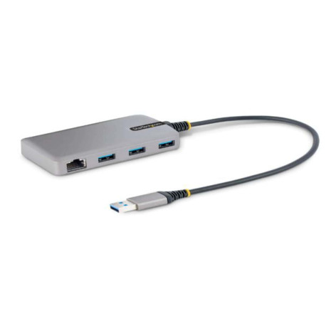Startech Hub USB a 3 porte con Ethernet - Hub USB 3.0 5Gbps alimentato via bus - Hub splitter USB-A a 3x USB-A