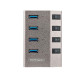 Startech Hub USB-C a 4 Porte Alimentato con Interruttori Individuali