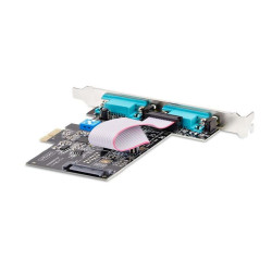 Startech Scheda Seriale PCIe a 2 porte, scheda PCI Express a doppia porta RS232RS422RS485 (DB9)