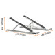Supporto alza notebook Fold -  fino a 15' - Durable