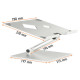Supporto alza notebook Rise - da 10'' a 17'' - Durable