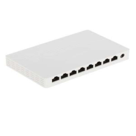 SWITCH PORTE 8 TIPOLOGIA 10/100/1000 TIPO:L2 UNMANAGED CASE:PLASTICO BANDA:16 GBPS ALIMENTAZIONE: 5 V DC 0.6 A