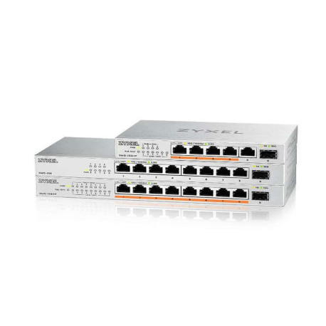 Switch Unmanaged 5 Porte 2.5GbE PoE (erogazione fino a 70W) 1 porta 10GbE SFP+ Desktop