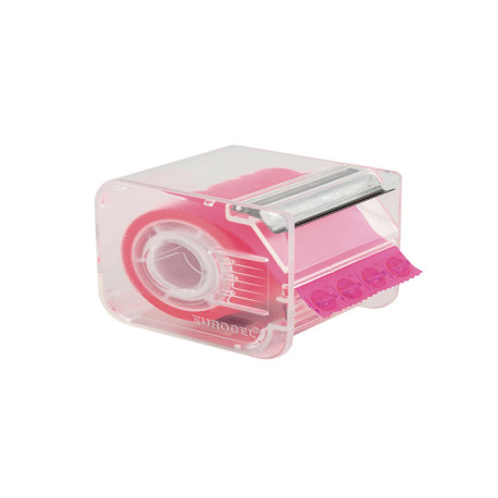 Nastro adesivo con dispenser Memograph - 50 mm x 10 m - PVC - rosa - Eurocel