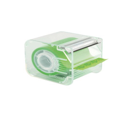 Nastro adesivo con dispenser Memograph - 50 mm x 10 m - PVC - verde - Eurocel