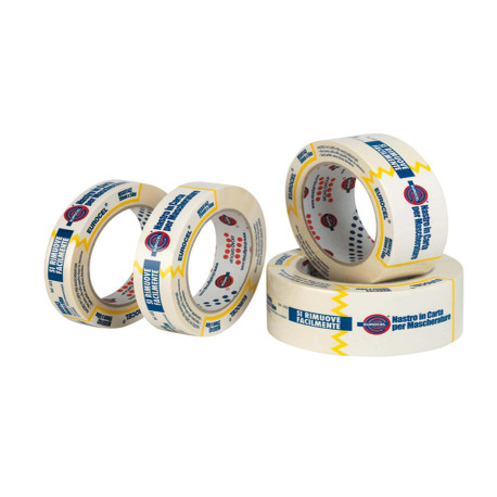 Nastro adesivo MSK 6143 - 30 mm x 50 m - carta - beige - Eurocel