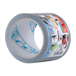 Nastro adesivo telato USA PREMIUM - 5 cm x 25 m - argento - Geko