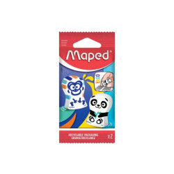 Maped Ergo Fun - Gomma - animali - disponibile in diversi modelli (pacchetto di 2)