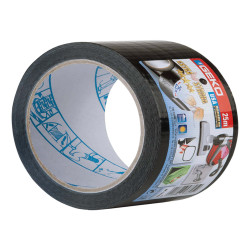 Nastro adesivo telato USA PREMIUM - 5 cm x 25 m - nero - Geko